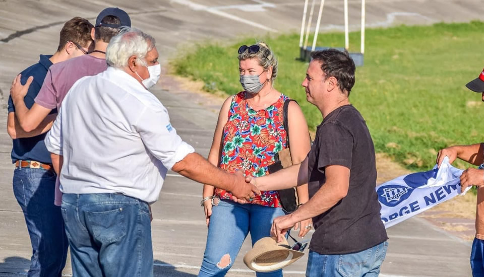 Lisandro Enrico visitó Rufino y continúa acompañando las obras e instituciones de la ciudad