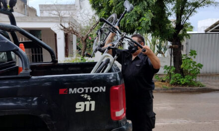 Recuperan bicicleta en la vía pública en la que momentos antes había sido robada y filmada el delito