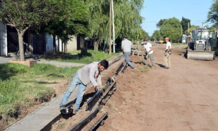 Construcción de cordón cuneta