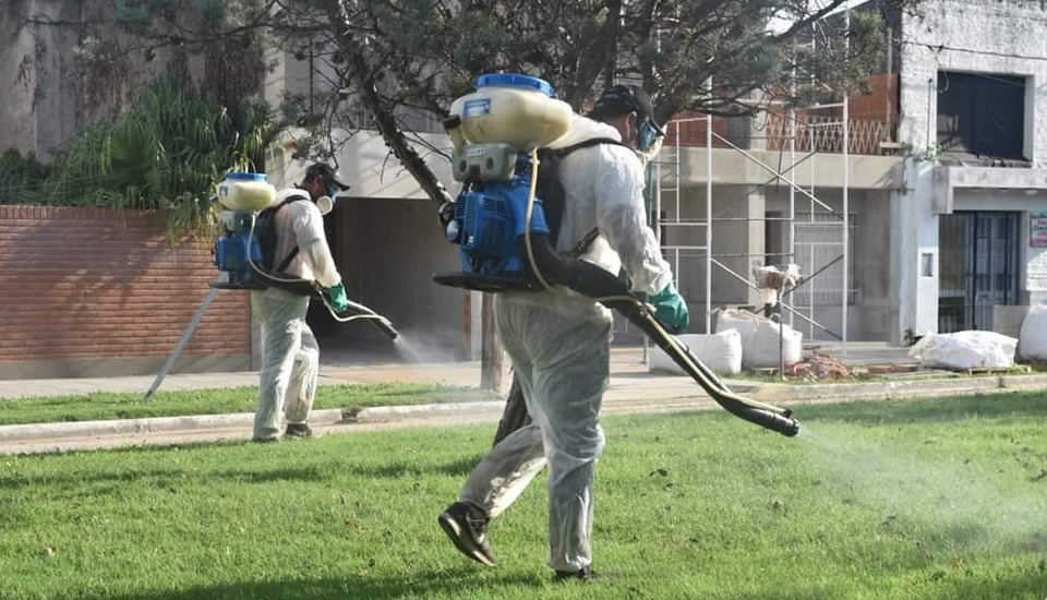 Fumigación en espacios públicos desde el lunes