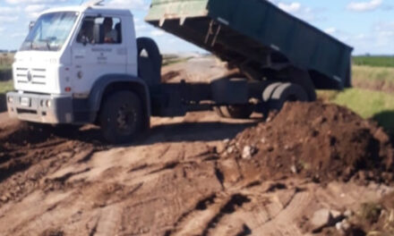 Trabajos en el camino a Saboya