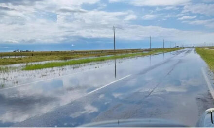 Desbordó la Ruta 7 a pocos kilómetros de Rufino, y La Picasa cada vez más al límite