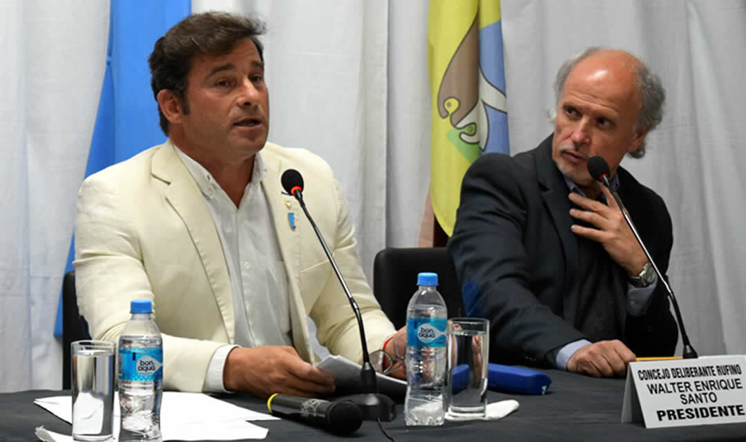 El intendente Lattanzi inauguró el período 2022 de sesiones ordinarias del Concejo Deliberante de Rufino