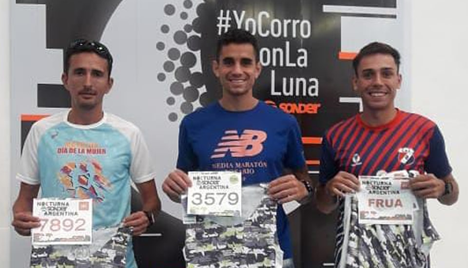 Tres Rufinenses llegaron en los primeros puestos entre 9 mil  corredores de  todo el país en la 18° maratón nocturna de Sonder