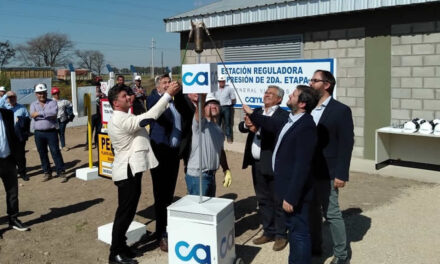 Inauguración de gasoducto en Villegas