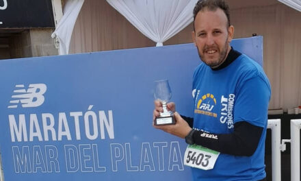 Germán Chiarotto participó en Mar del Plata de la Maratón y obtuvo el 3er. lugar en su categoría