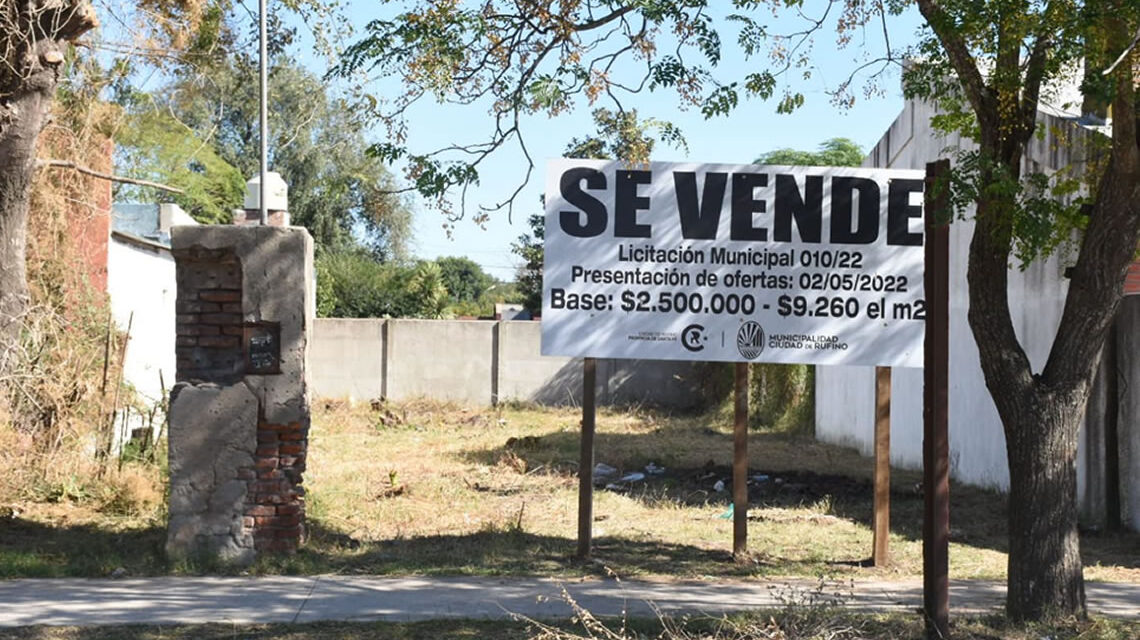 Venta de lote para vivienda anunciado por el municipio