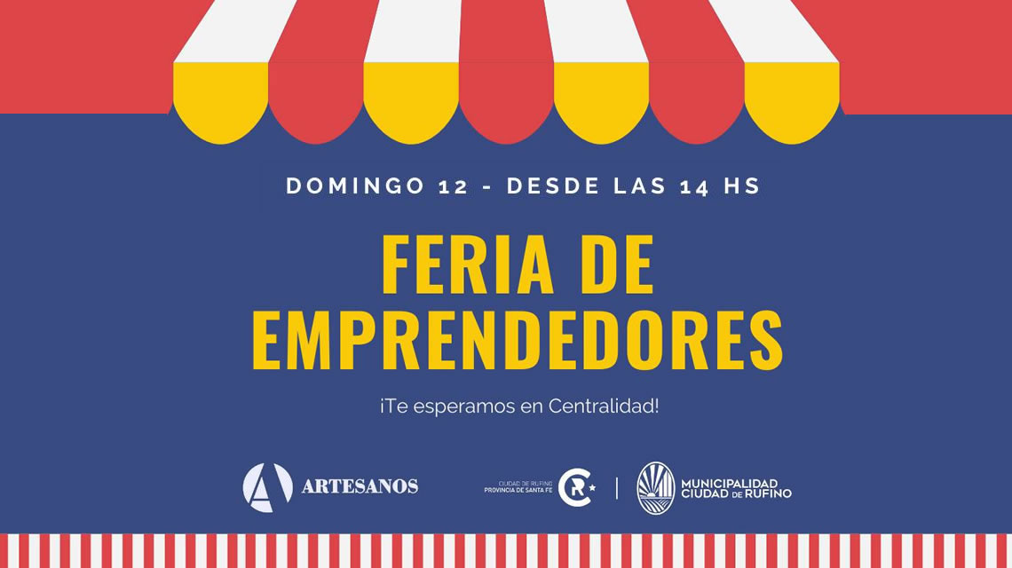 Feria de Emprendedores en Centralidad este domingo 12