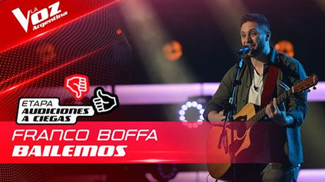 Franco Boffa participó del certamen La Voz