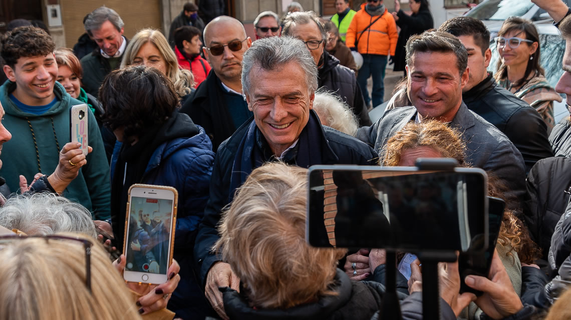 El ex presidente Mauricio Macri visitó la ciudad de Rufino