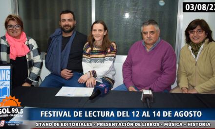 Festival de Lectura en Rufino desde el viernes 12 al 14 de agosto