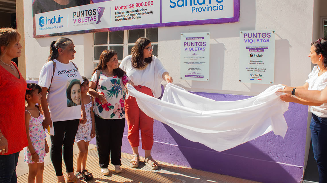 Punto Violeta: La provincia inauguró el espacio “Chiara Páez” en Rufino