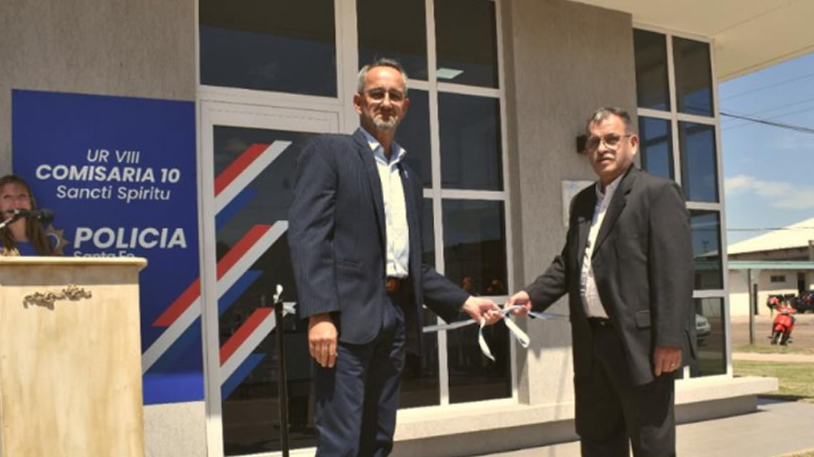 Inauguraron nuevo edificio de la comisaría de Sancti Spiritu