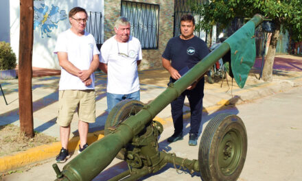 Museo de Malvinas de la ciudad de Rufino recibió un cañón