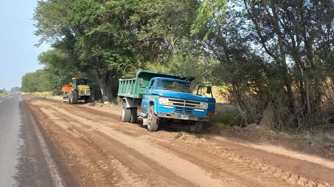 Convenio de Vialidad Nacional con el municipio de Rufino por trabajos en Ruta Nacional N° 33