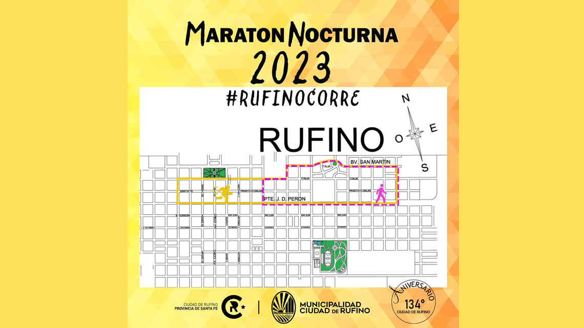 Maratón 134 Aniversario de la ciudad de Rufino