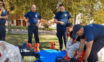 Encuentro de la Brigada Regional de Materiales Peligrosos en Rufino