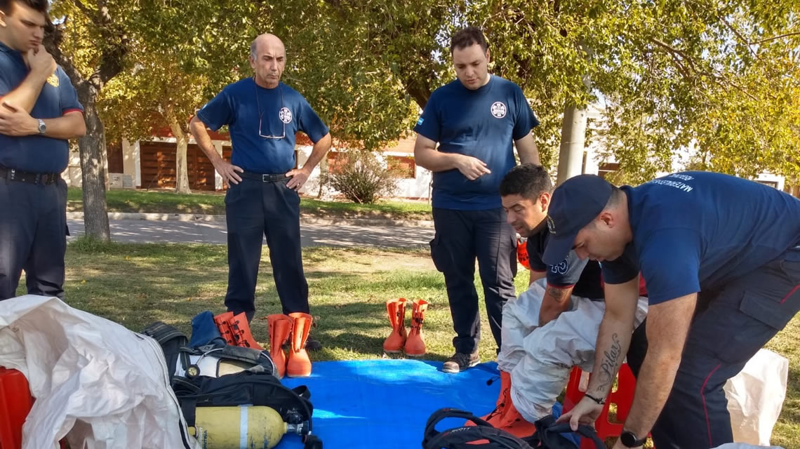 Encuentro de la Brigada Regional de Materiales Peligrosos en Rufino