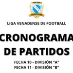 Cronograma de la 10° fecha de la División “A” y 11° de la División “B” de la Liga Venadense de Fútbol