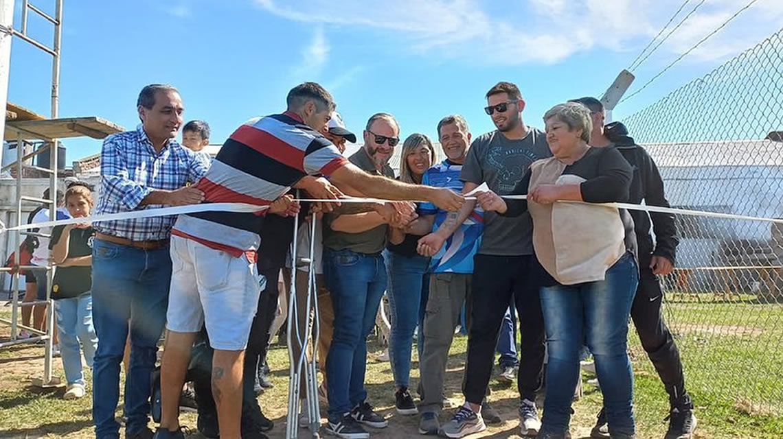 Inauguraron la cancha del Club Social y Deportivo Belgrano