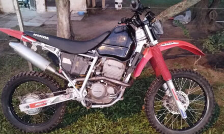 Recuperan en Rufino una moto robada en Laboulaye