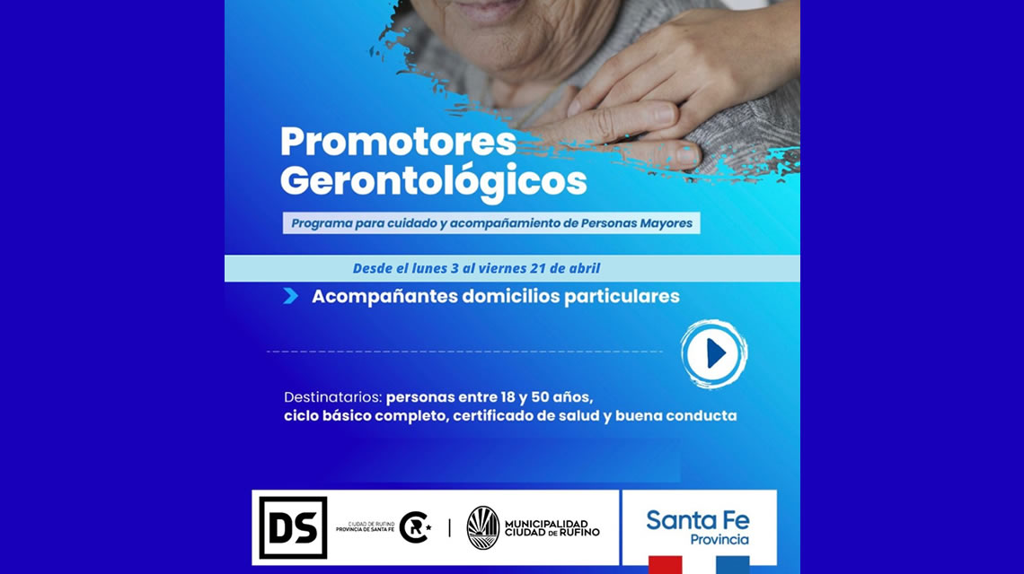 Inscripción para el cursado de Promotores gerontológicos