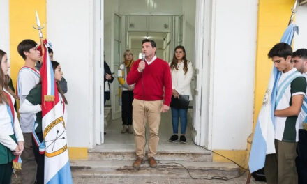 Vuelta a clases en el edificio renovado de la Escuela Agrotécnica N° 335