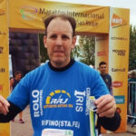 Germán Chiarotto en la Maratón de la Vuelta al Lago San Roque