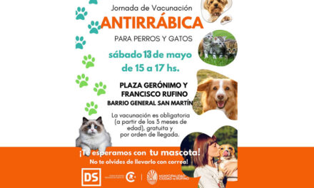 Vacunación de antirrábica gratuita para mascotas en Barrio San Martín