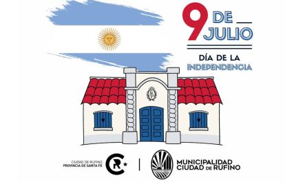 Invitación para el acto del 9 de Julio en Rufino