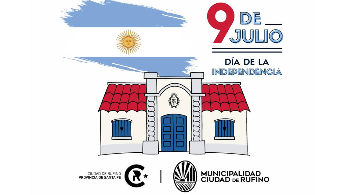 Invitación para el acto del 9 de Julio en Rufino