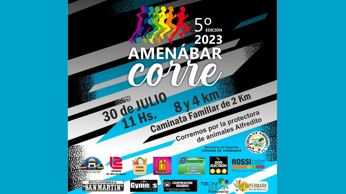 5ta Edición de «Amenabar Corre» el 30 de julio