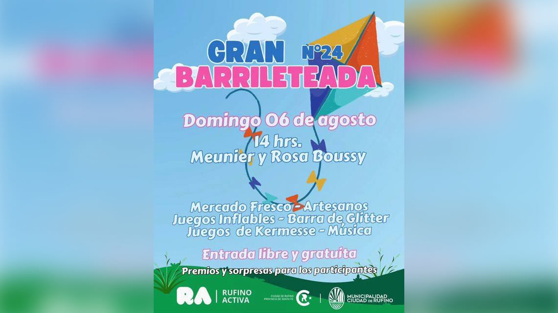 Barrileteada en Rufino Activa este domingo