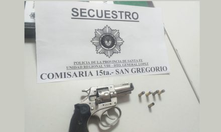 San Gregorio: Hallaron un arma de fuego cargada