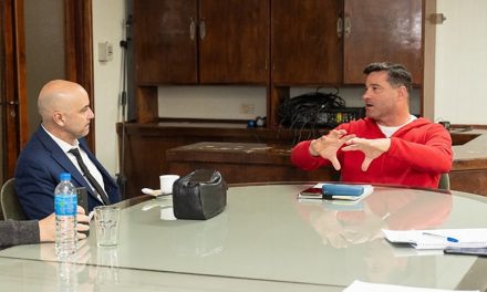 El Intendente Natalio Lattanzi recibió al Ministro de Seguridad de la Provincia de Santa Fe Claudio Brilloni