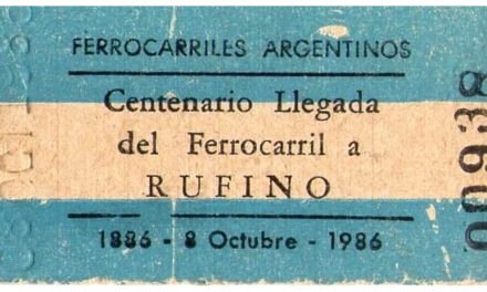 137 años del paso del primer tren por Estación Rufino