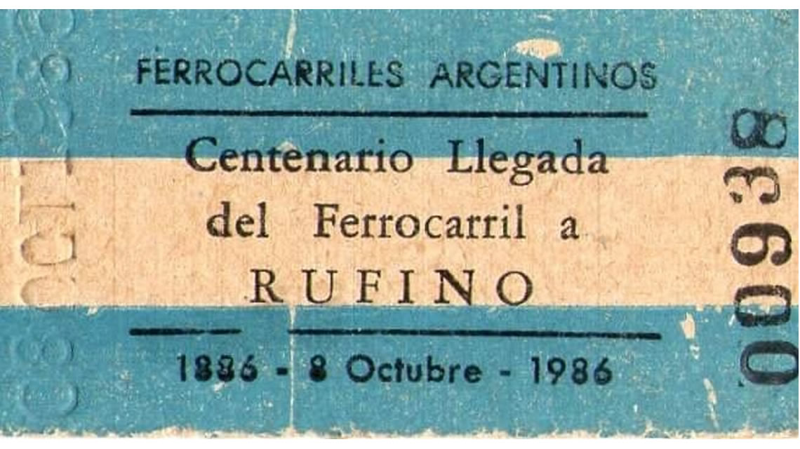 137 años del paso del primer tren por Estación Rufino