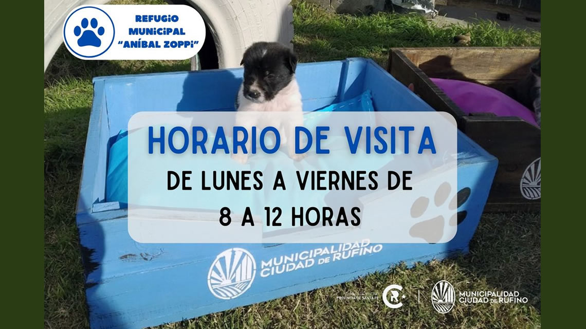 Horario de visitas en el Refugio Municipal «Aníbal Zoppi»