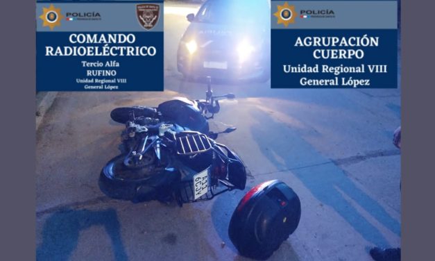 Arrestaron a un hombre que robó una moto y se resistió a la policía