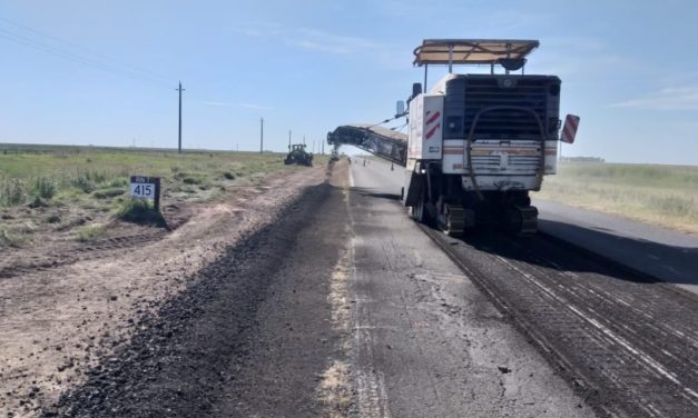 Vialidad Nacional retomó las obras sobre Ruta 7 entre La Picasa y Rufino