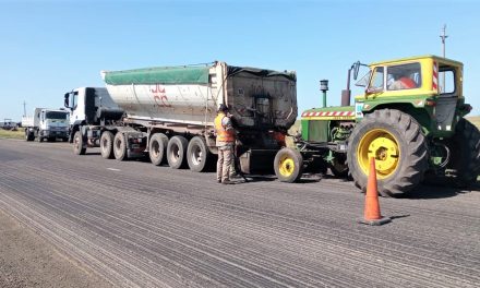 Vialidad Nacional mejora la ruta 7 entre La Picasa y Rufino