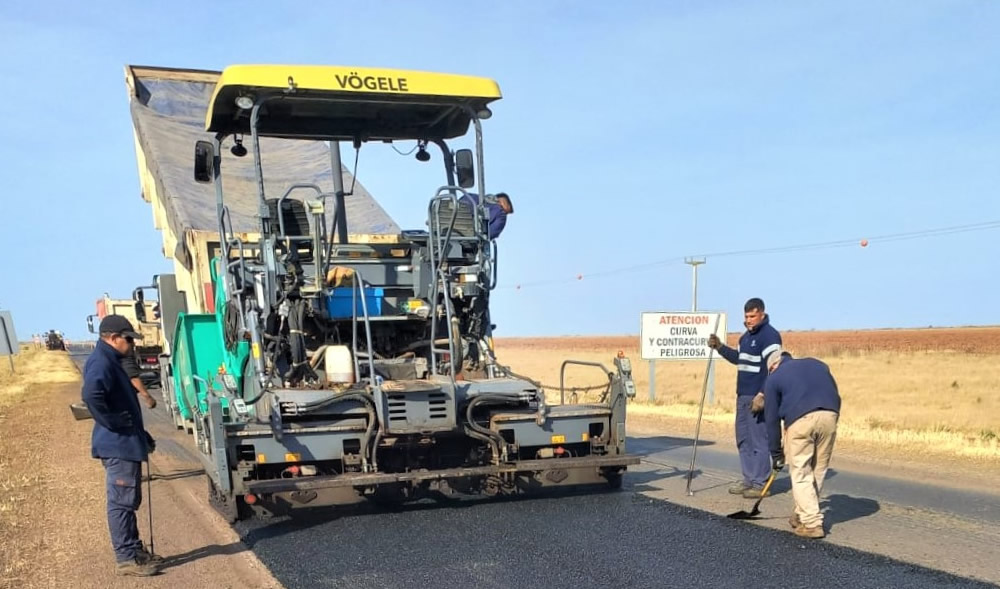 Vialidad Nacional continúa con las mejoras de la ruta 7 entre La Picasa y Rufino