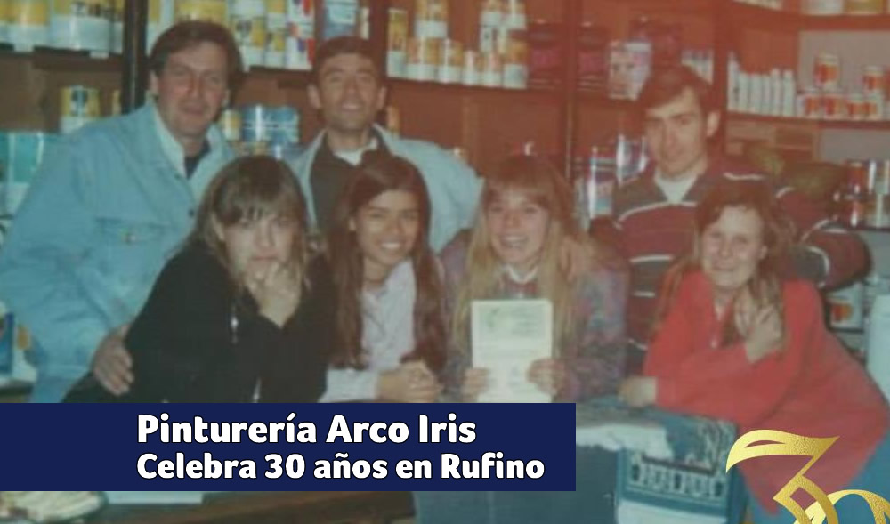 Pinturería Arco Iris Rufino celebró 30 años