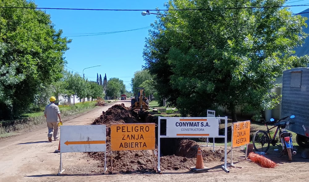 Rufino avanza con la ampliación de la red de agua potable
