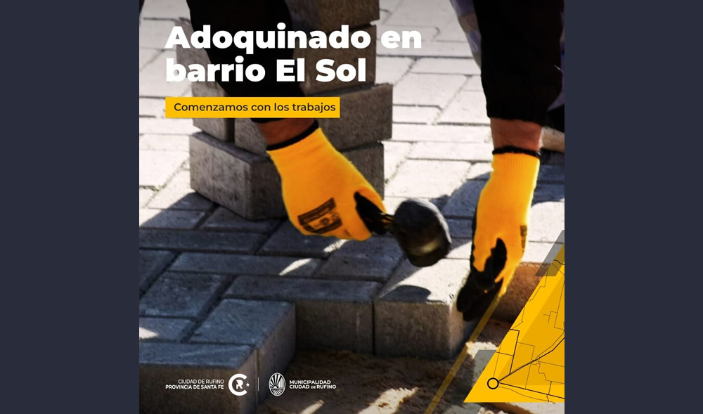Empieza el adoquinado en Barrio El Sol