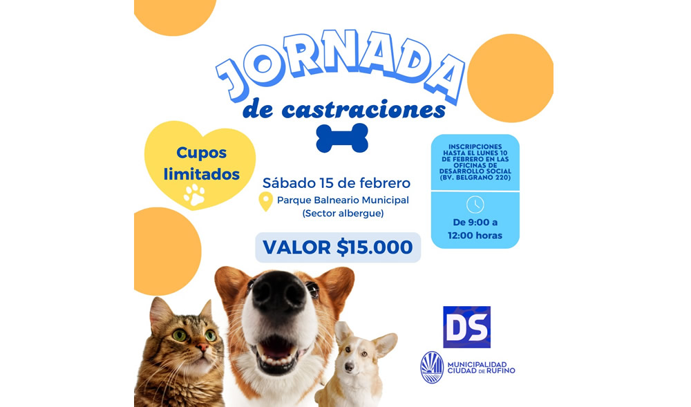 Jornada de Castraciones para Perros y Gatos