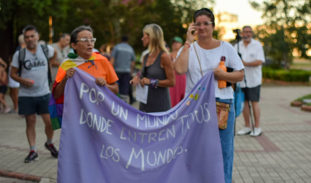 Rufino se sumó a la Marcha Federal del Orgullo Antifascista y Antirracista