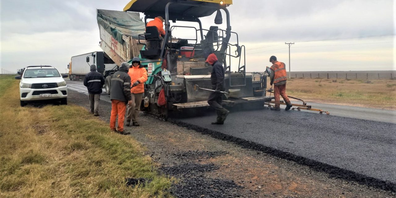 Repavimentación de ruta 7 al este de Rufino