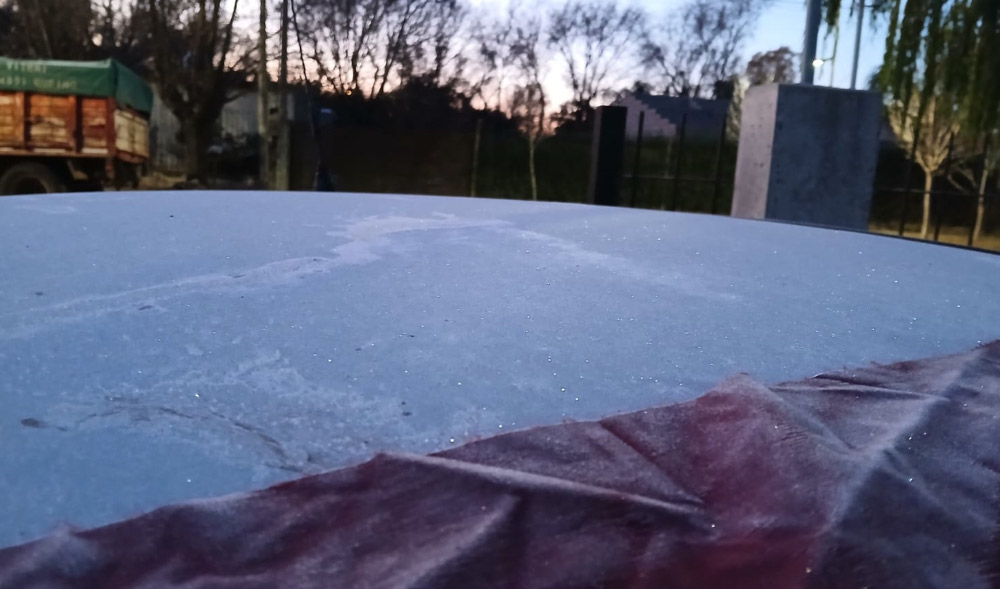 Rufino amaneció con -5.0°C: el día más frío del año hasta el momento