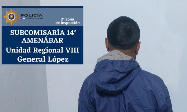 Amenábar: Joven demorado por resistencia a la autoridad